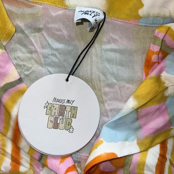 Princess Polly Caraliia Abstract Print Oversize Camp Shirt - Picture 6 of 7